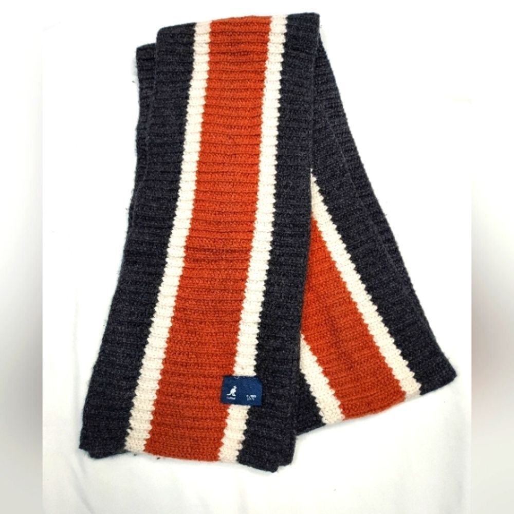 Kangol Wool Blend Chunky Knit Scarf Muffler